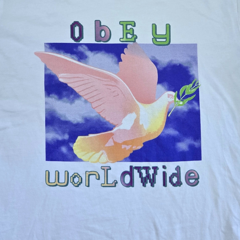 Obey Worldwide🌐 Peace✌️ Dove🕊 Graphic Tee👕 - NWT - Picture 11 of 15
